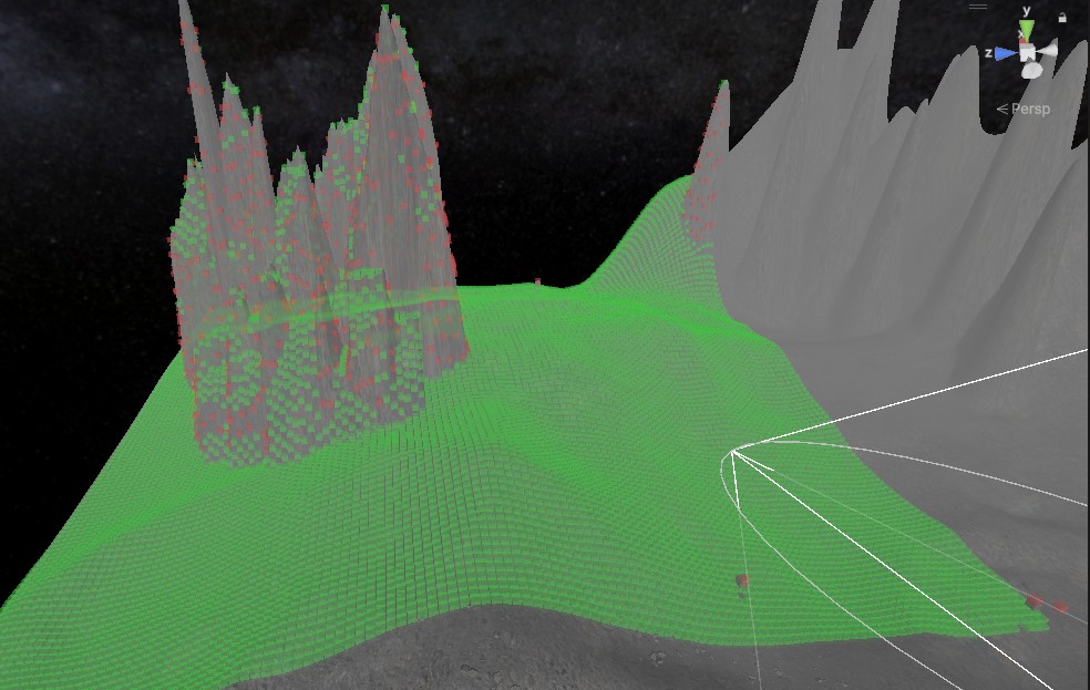 Debug grid visualisation