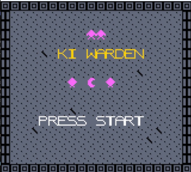 Ki Warden title screen on Game Boy Colour