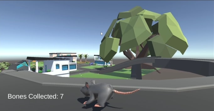 Low‑poly Rat Simulator