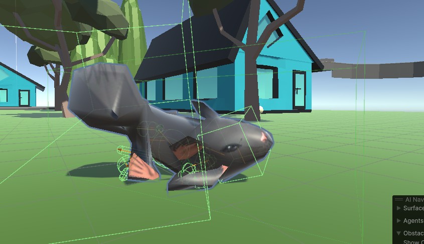 the rat in its comedic ragdoll state