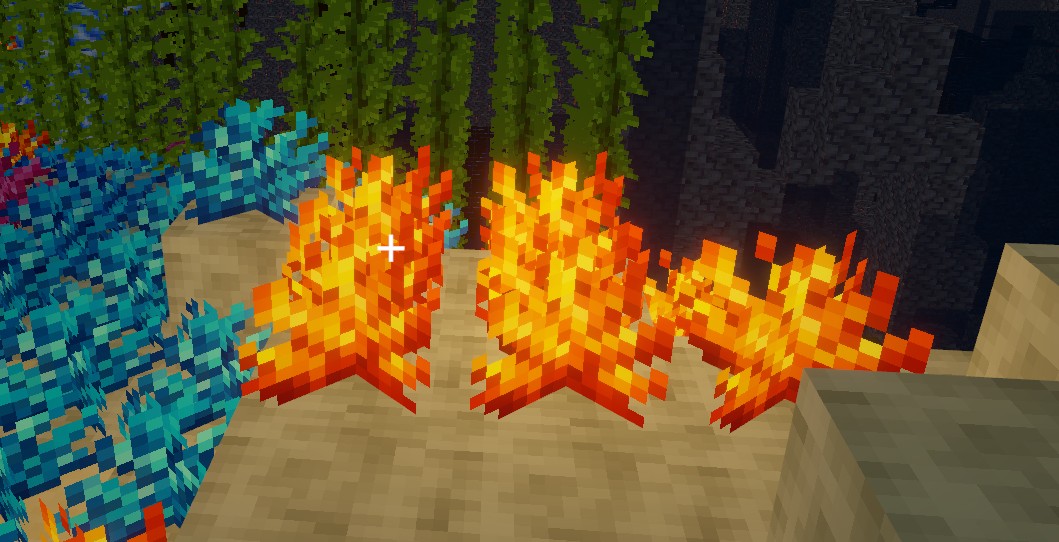 Glowing coral underwater in Reefbound