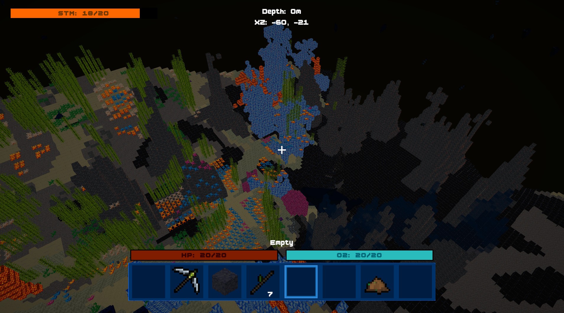Underwater terrain in Reefbound