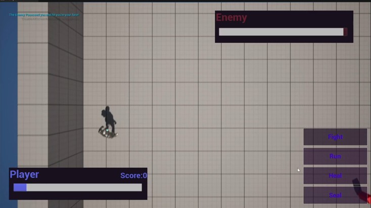 Battle interface and ghost encounter